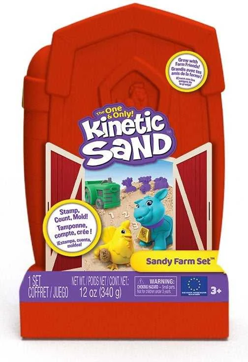 Spin Master KINETINIO SMĖLIO žaidimų rinkinys „Sandy Farm“ rinkinys