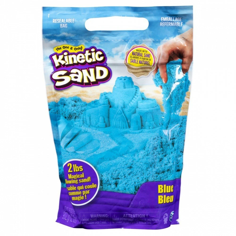 Spin Master Kinetic Sand Kinetinis smėlis - spalvotas maišelis 900 g - mėlynas (20107736)