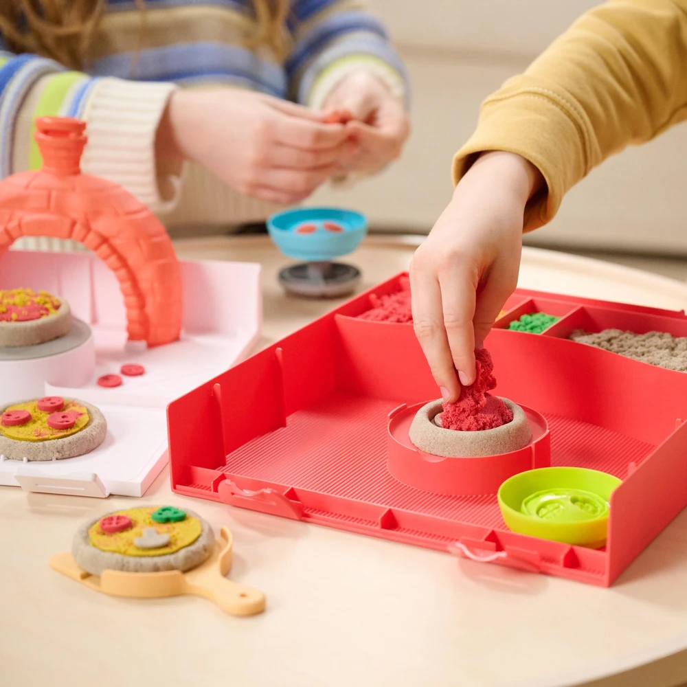 Spin Master KINETINIO SMĖLIO žaidimų rinkinys „SquishPizza“
