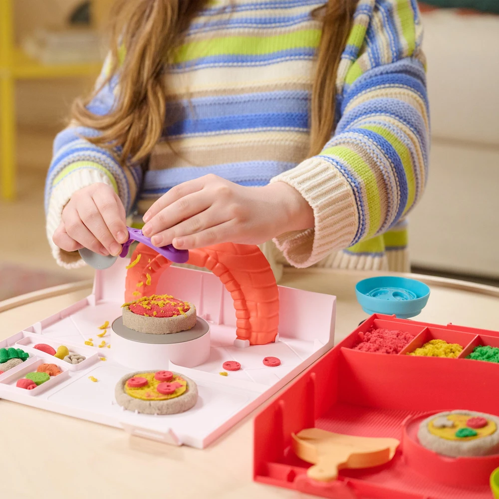 Spin Master KINETINIO SMĖLIO žaidimų rinkinys „SquishPizza“