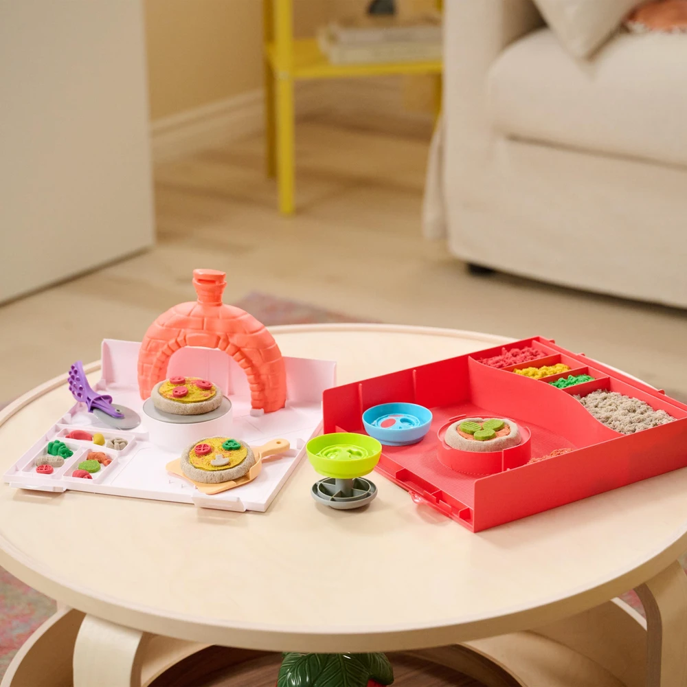 Spin Master KINETINIO SMĖLIO žaidimų rinkinys „SquishPizza“