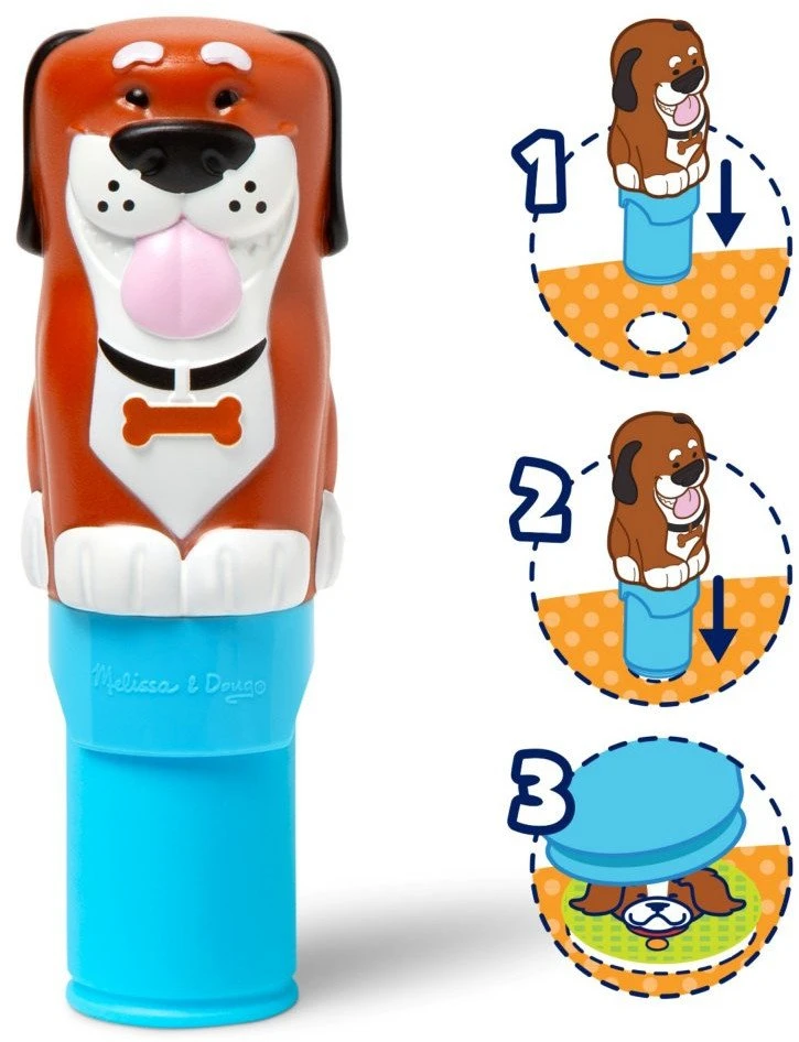 Spin Master „Stickerwow“ knygelė, 300 lipdukų + antspaudas, Melissa & Doug antspaudai