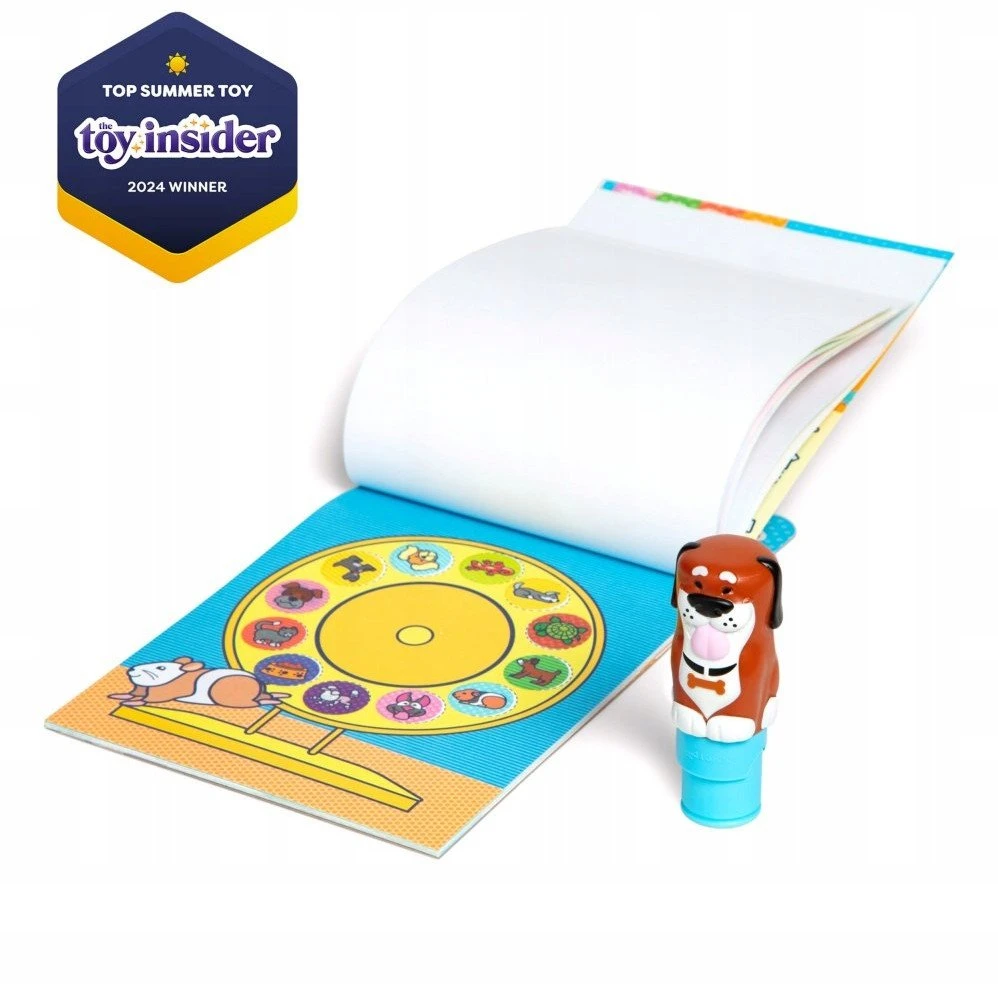 Spin Master „Stickerwow“ knygelė, 300 lipdukų + antspaudas, Melissa & Doug antspaudai