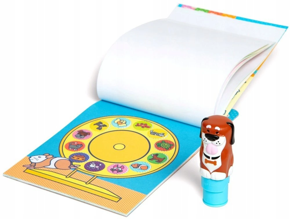 Spin Master „Stickerwow“ knygelė, 300 lipdukų + antspaudas, Melissa & Doug antspaudai