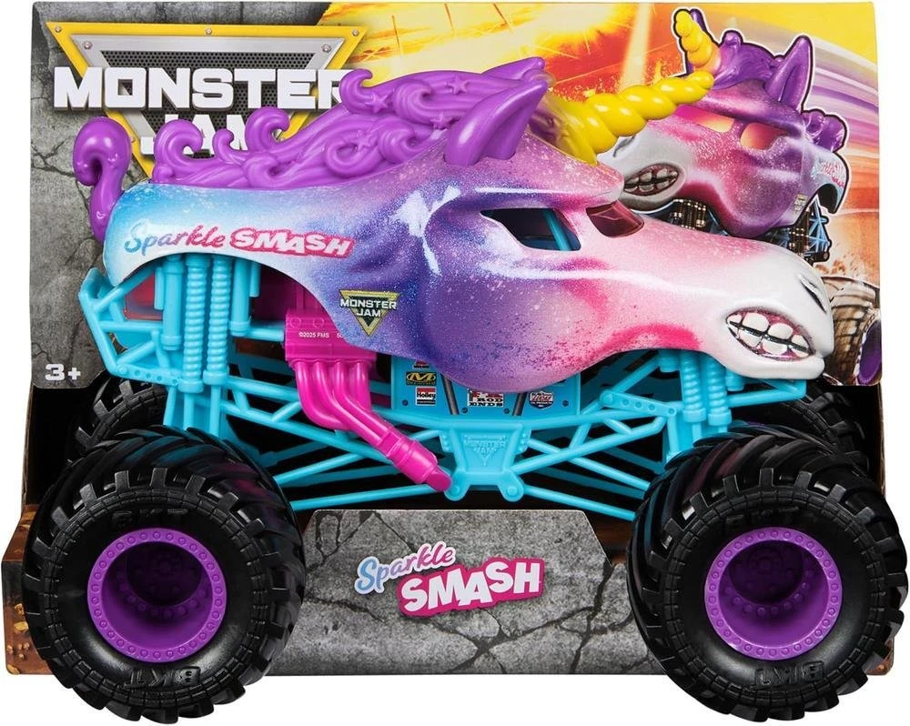 „Monster Jam“ – 1:24 mastelio liejinys – Blizgantis daužymas (6075416)