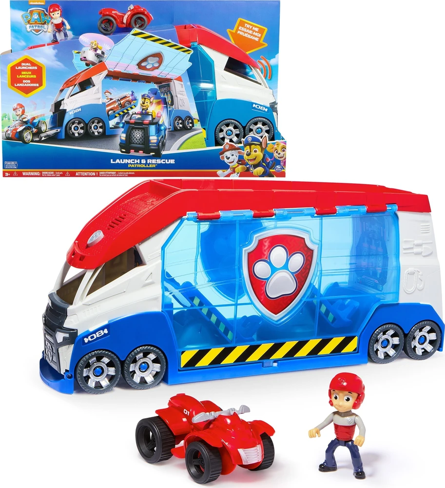 Žaislinė mašinėlė SPIN Paw Patrol Patroller Launch and Rescue Patroller, 6069338