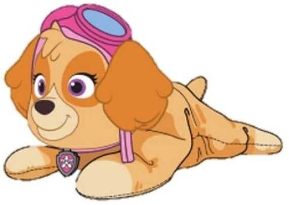 Spin Master Paw Patrol pliušinis žaislas ginklui ir antkakliui 20 cm - Skye