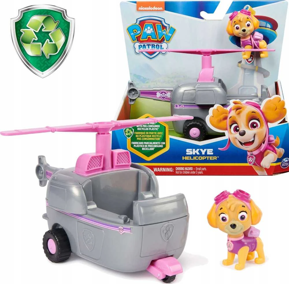 Spin Master PAW PATROL transporto priemonė Basic Sustainable Skye, 6071211