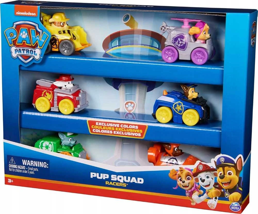Spin Master PAW PATROL transporto priemonių rinkinys Core Pup Squad Racer, 6070070