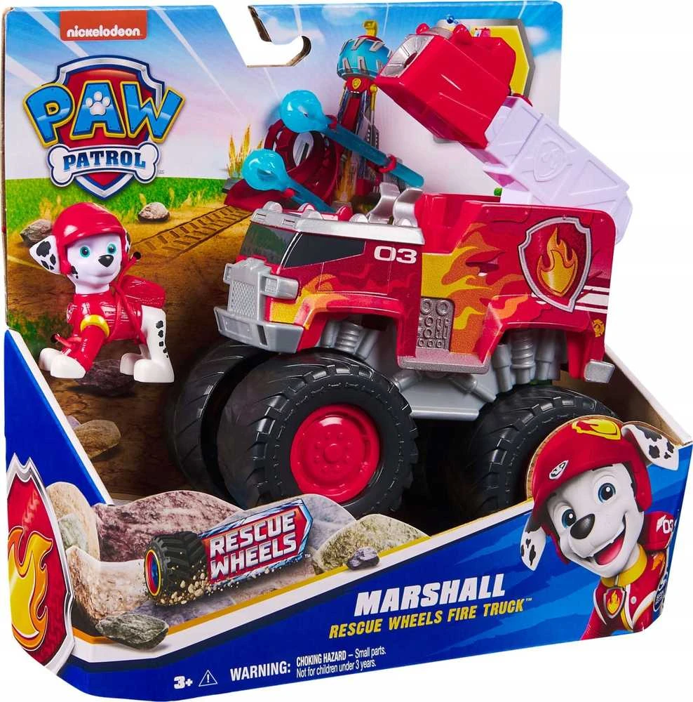 Žaislinė mašinėlė Spin Master Paw Patrol Rescue Wheels Themed Vehicles - Marshall