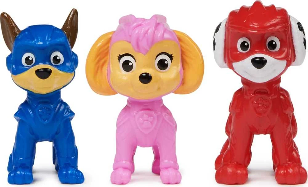 Spin Master Paw Patrol: The Mighty Movie 3 figūrėlių rinkinys - Šuniukų būrys