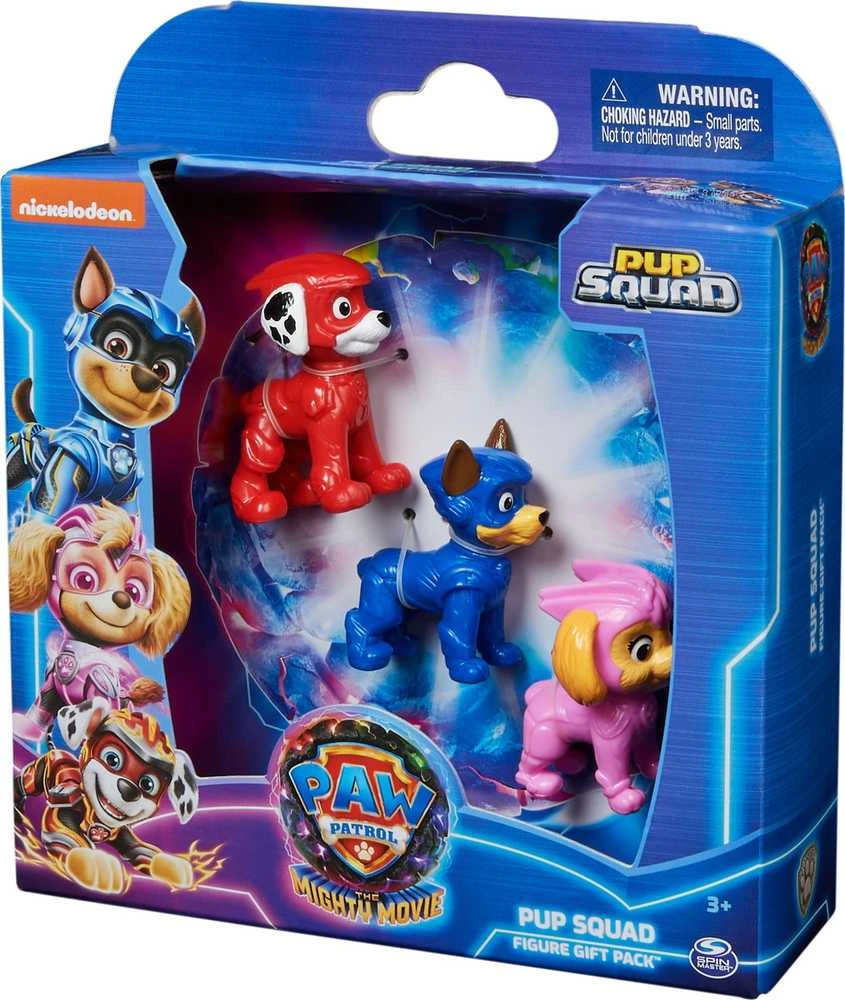 Spin Master Paw Patrol: The Mighty Movie 3 figūrėlių rinkinys - Šuniukų būrys