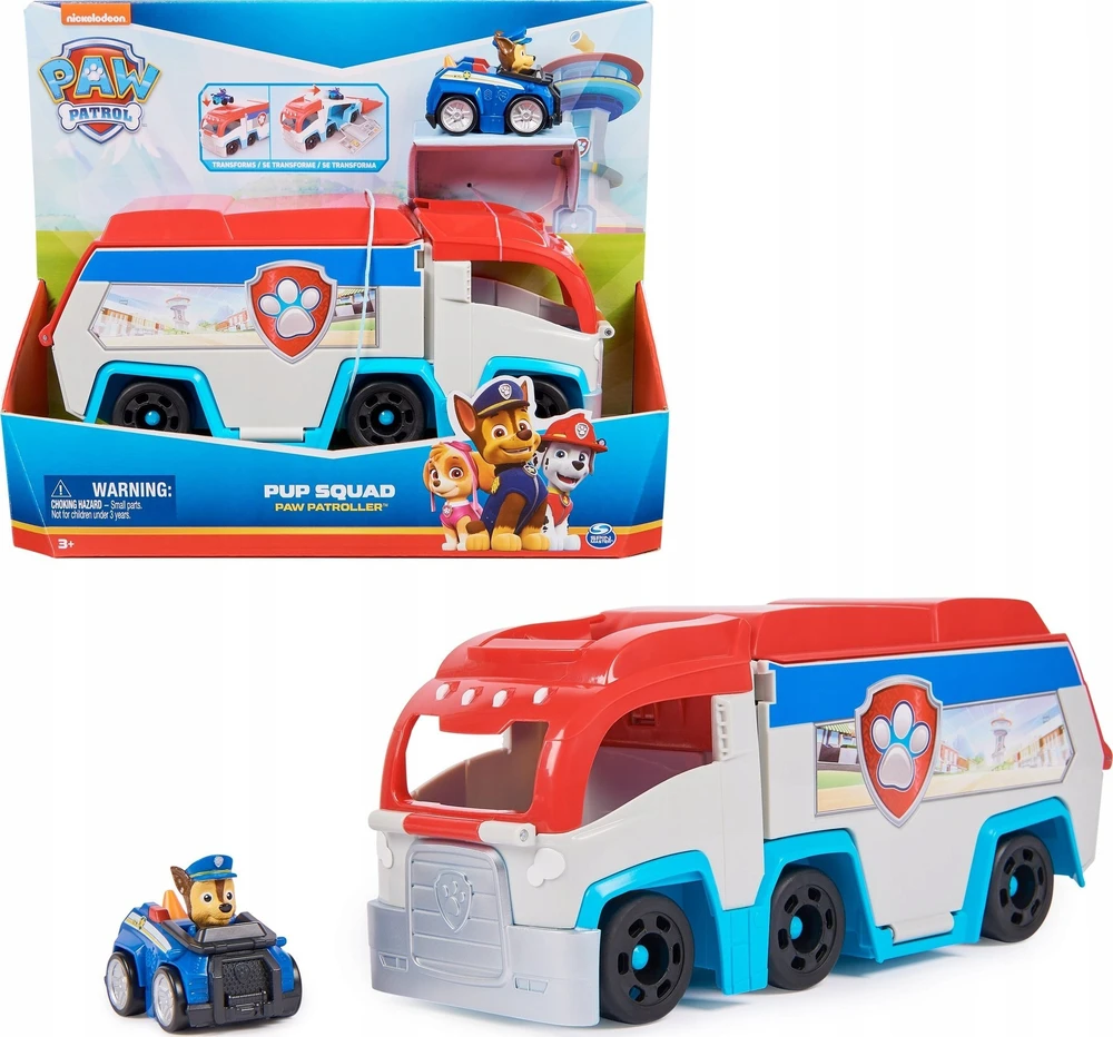 Žaislinė mašinėlė Spin Master Paw Patrol Rescue Wheels Patrol + Chase