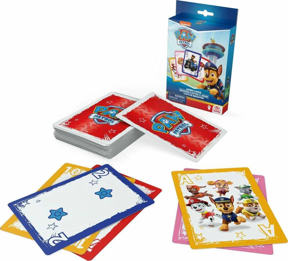 Spin Master Spin PAW Patrol kortų žaidimo „Jumbo“ kortelių kaladės vakarėlio sukimo meistras