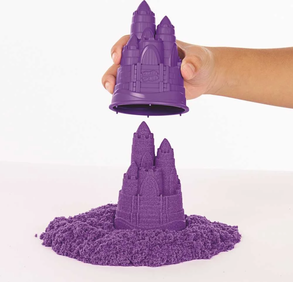 Spin Master Kinetic Sand Kinetinis smėlis – smėlio dėžės rinkinys – violetinė (6067477)