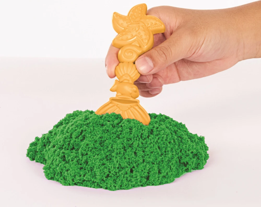 Spin Master Kinetic Sand Kinetinis smėlis – smėlio dėžės rinkinys – žalias (6067479)