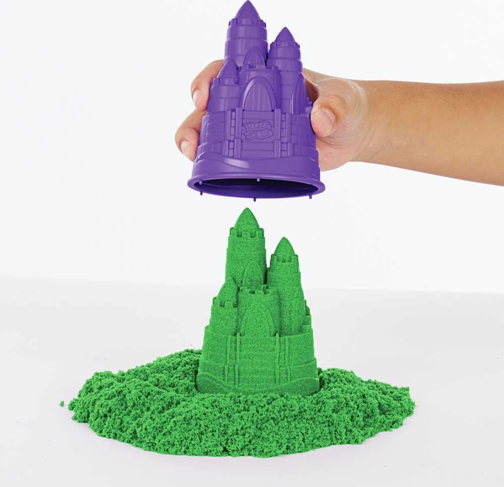 Spin Master Kinetic Sand Kinetinis smėlis – smėlio dėžės rinkinys – žalias (6067479)