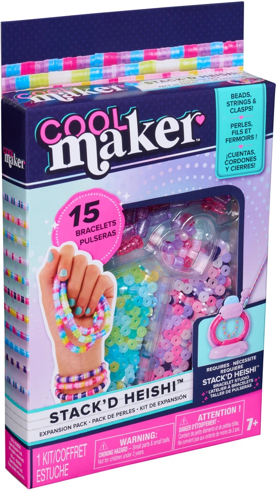 Cool Maker COOL ŠAUNUS! Papildymo paketas „Stack´d Heishi Bracelet Studio“
