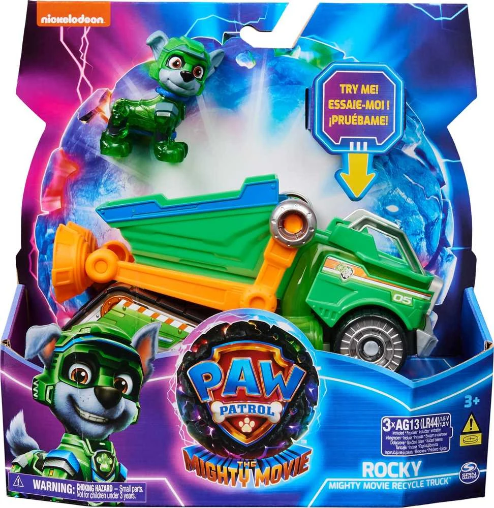 Spin Master PAW Patrol: The Mighty Movie Žaislinis automobilis su Rocky