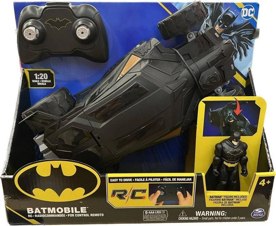 BATMAN 1:20 valdomas automobilis Batmobile, 6065425