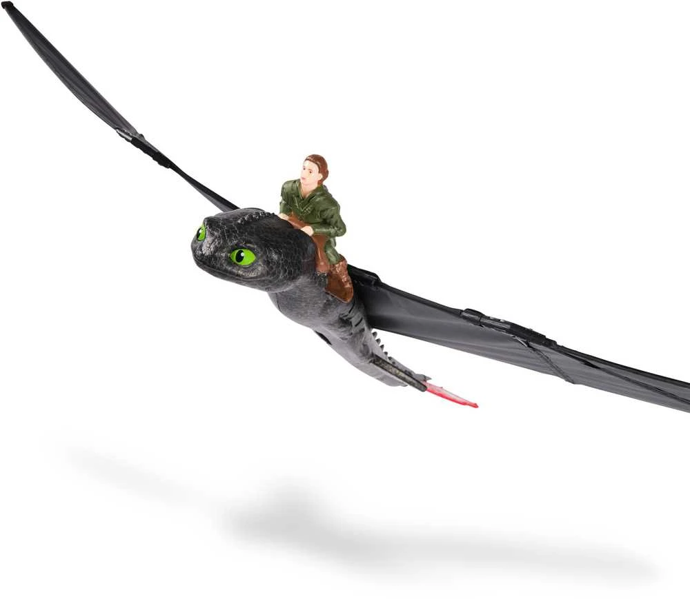 Spin Master Skraidantis bedantis interaktyvus RC figūrėlė Kaip prisijaukinti drakono sparnus 76 cm bedantis