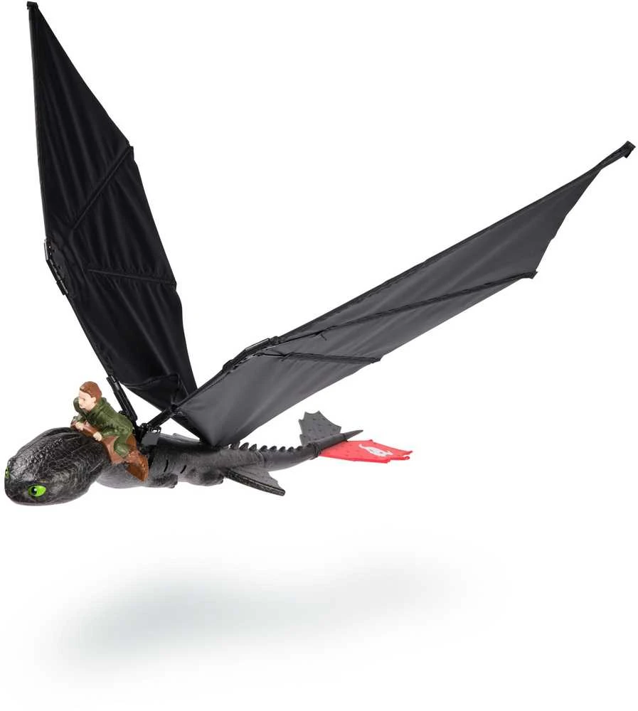 Spin Master Skraidantis bedantis interaktyvus RC figūrėlė Kaip prisijaukinti drakono sparnus 76 cm bedantis