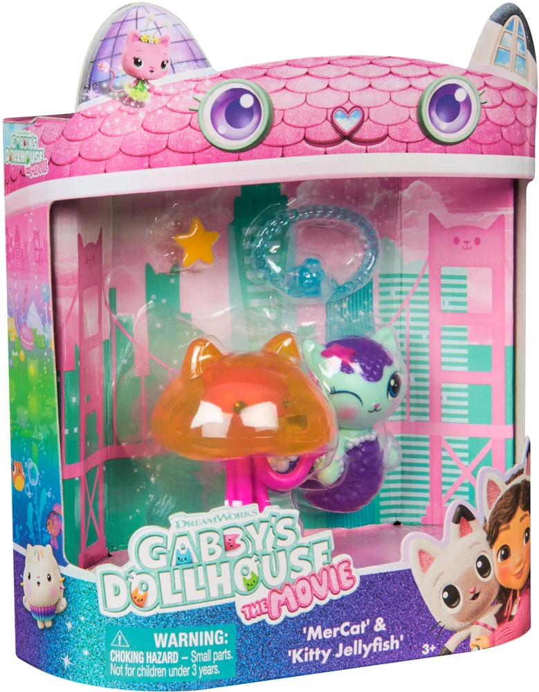 Spin Master Žaislas - Sukimo meistro Gabby lėlių namelis MerCat ir Kitty Jellyfish