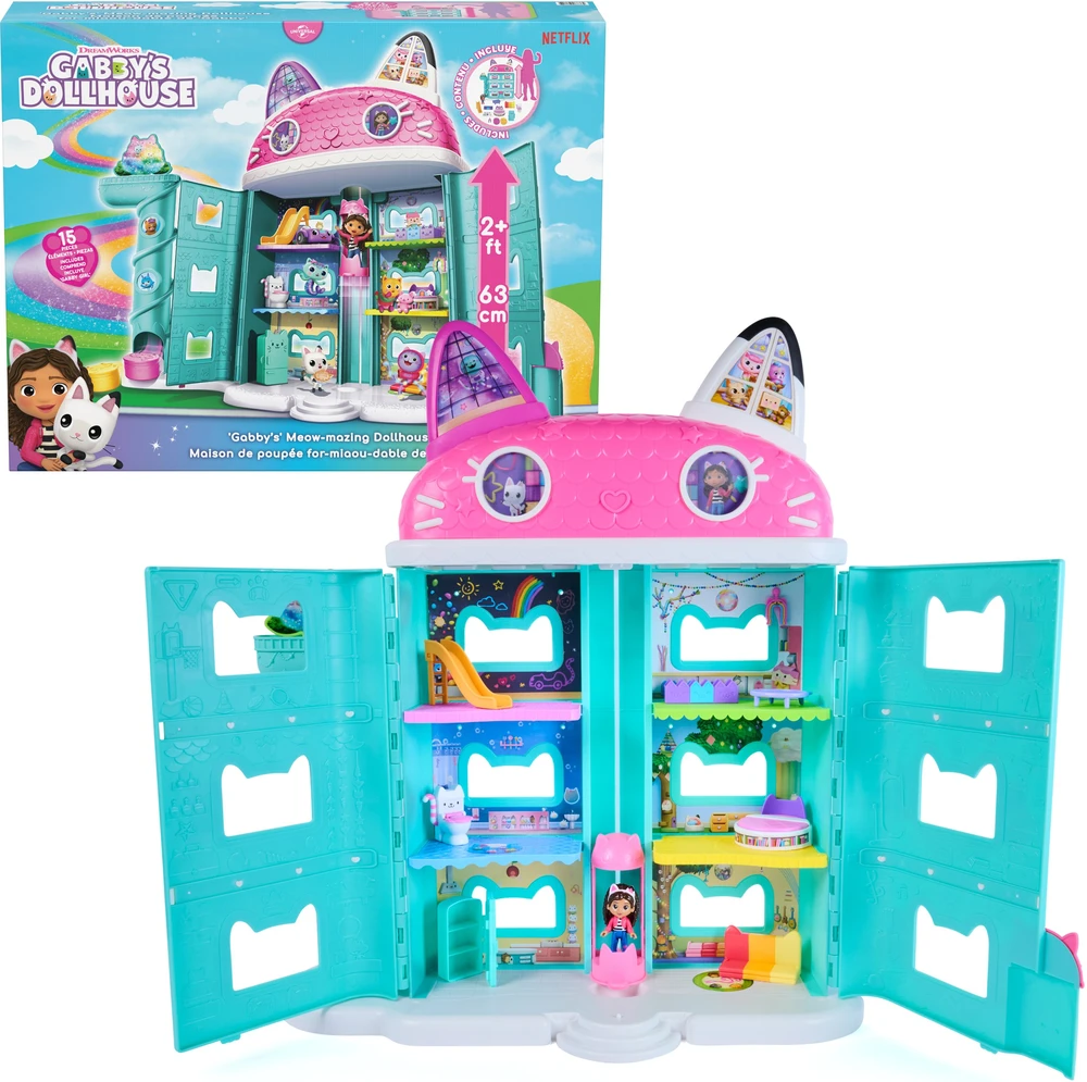 Spin Master Gabby's Dollhouse Gabby lėlių namelis – Miau-Mazing lėlių namelis (6078219)