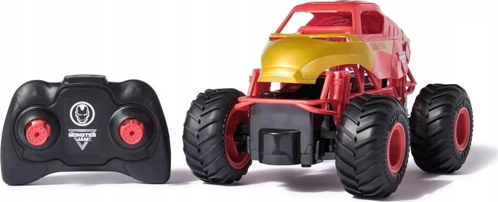 Spin Master Valdoma žaislinė mašinėlė MARVEL Monster Jam 1:24 RC Iron Man