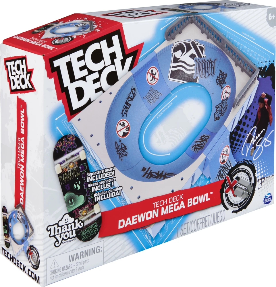 Spin Master „Tech Deck“ grifų komplektas „Daewon FC88A Bowl Ramp“ + riedlenčių priedai