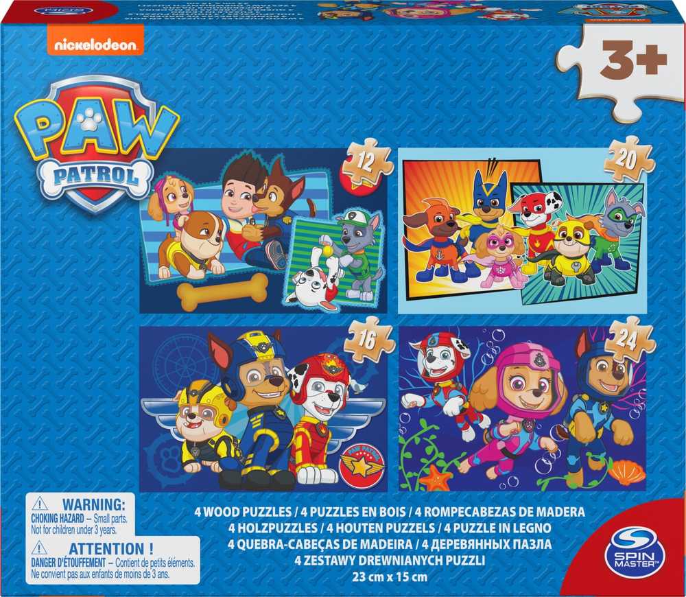 Dėlionė Spin Master *****SPIN Psi Patrol puzzle drewniane 4w1 6040049