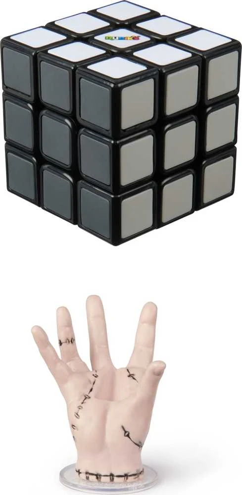 Spin Master Cube Originalus Rubiko kubas Trečiadienis 3x3 + Ponas Rankų stovas