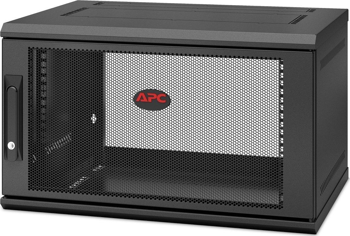 APC NETSHELTER WX 6U 400 mm GYLIUS VIENO ŠARSNIU ANT SIENOS Tvirtinamas gaubtas