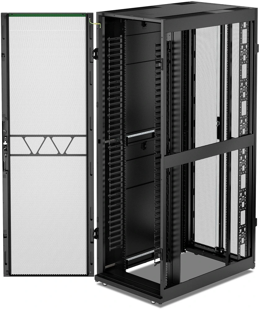 „Spinta APC NetShelter SX Gen2“ 42U, 600 mm pločio, perforuotos, padalintos durys, juodos