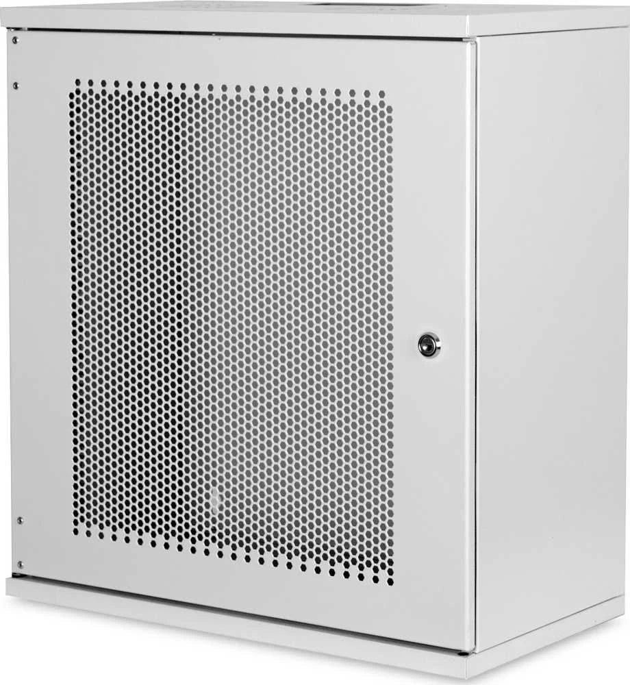 Spinta Digitus Rack 12HE SOHO wall pilkas perfor