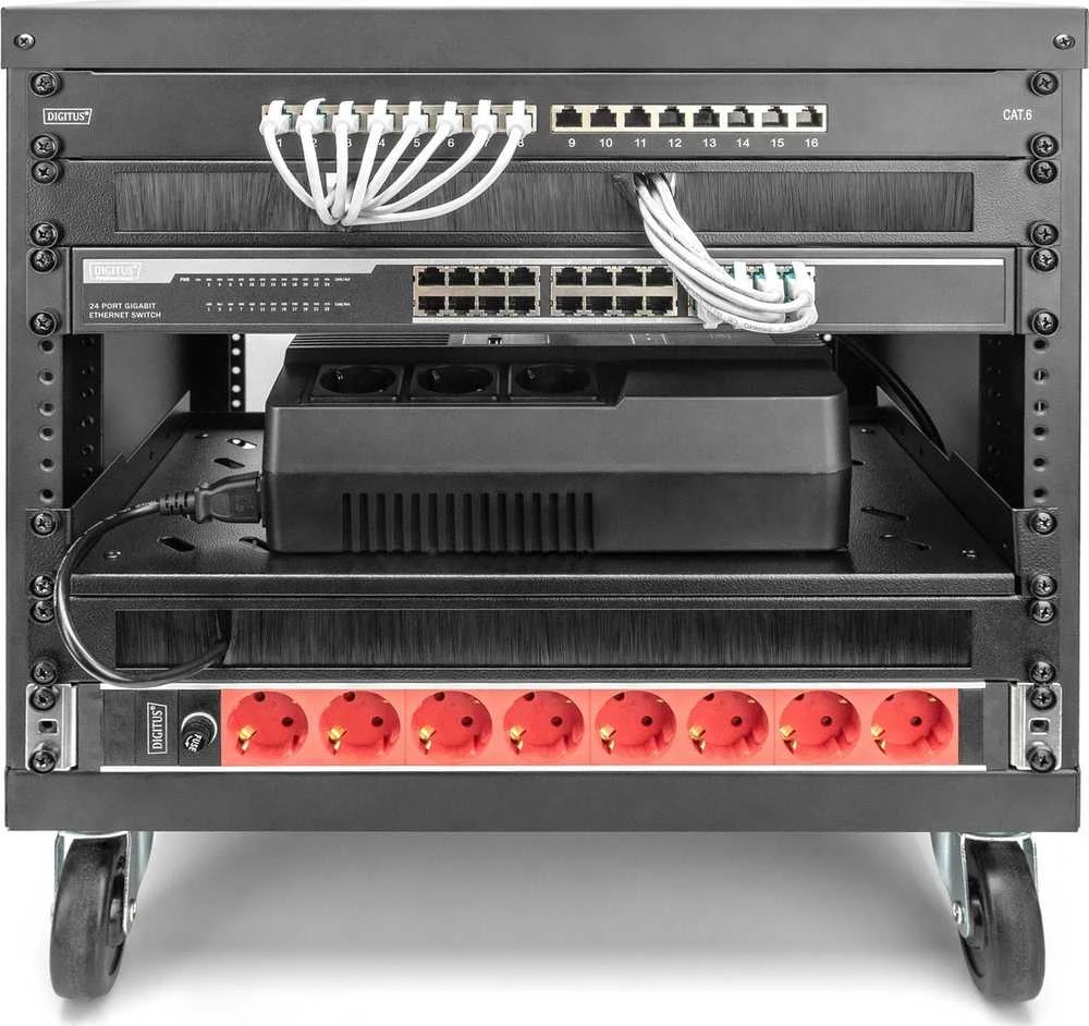 Digitus Universal 19-col. Equipment Rack mit Rollen, 21HE