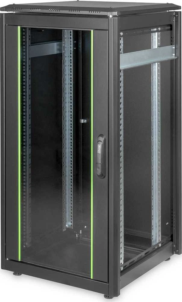 DIGITUS Netzwerkschrank Unique 22HE 1164x600x600mm juodas (Speditionsversand)