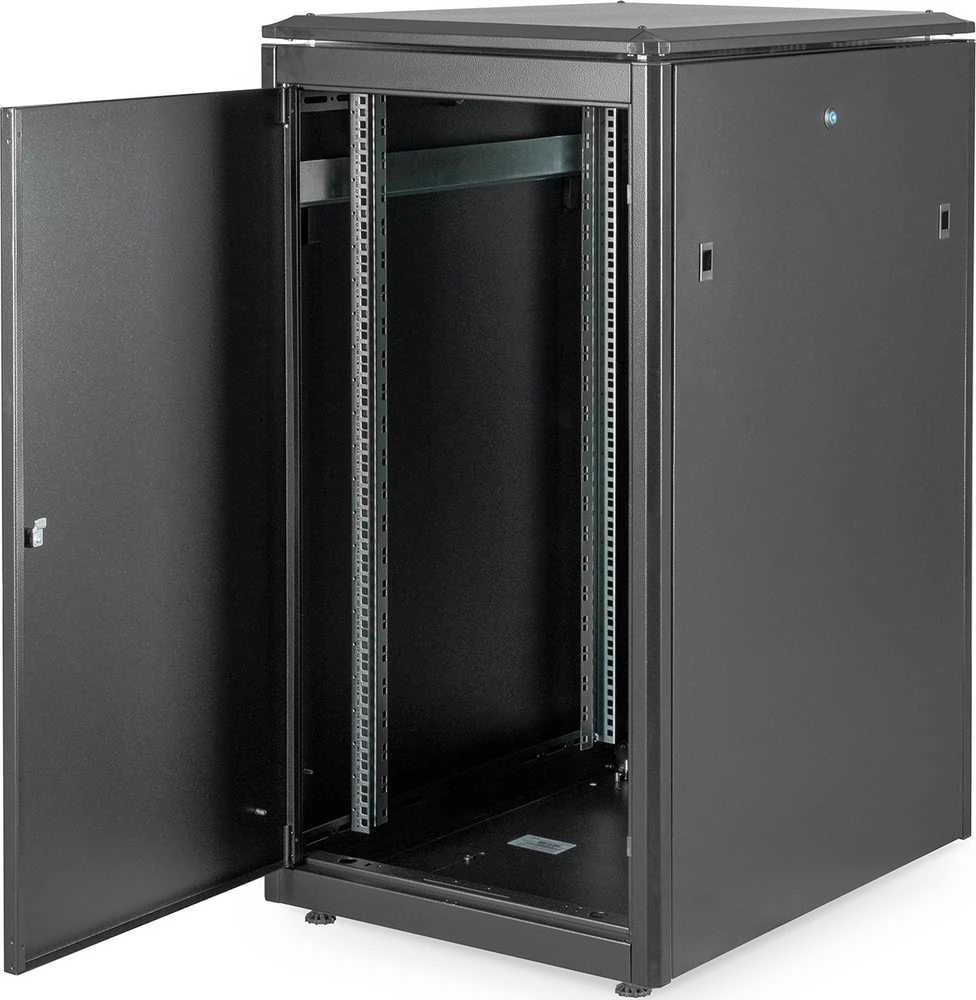 DIGITUS Netzwerkschrank Unique 22HE 1164x600x800mm juodas (Speditionsversand)