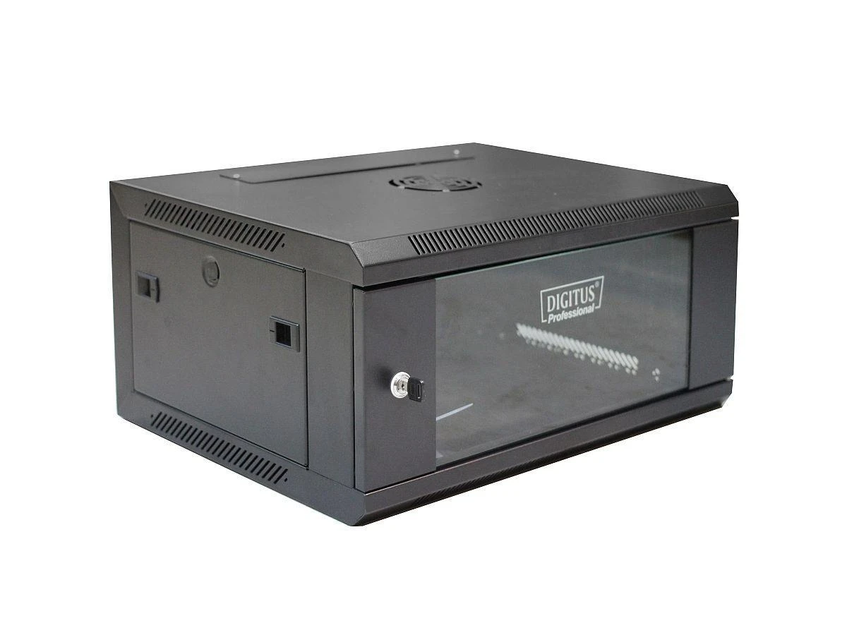 Assmann Electronic DIGITUS DN-W19 04U/450/B Sieninė spintelė 4U 600x450mm juodas RAL 9004