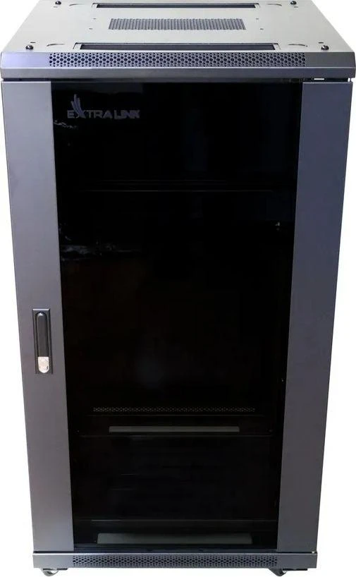 Extralink 27U 600x600 juoda | Rack tipo spintelė | pastatoma ant grindų