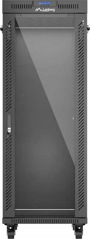 LANBERG Rack spintelė 19 laisvai stovinti 32U 600x1000 plokščia pakuotė su stiklinėmis durelėmis LCD juodas
