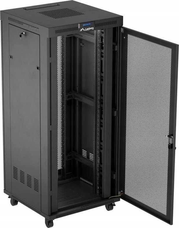 LANBERG Rack spintelė 19 laisvai stovinti 37U 800x800 plokščia pakuotė su tinklelio durelėmis LCD juodas