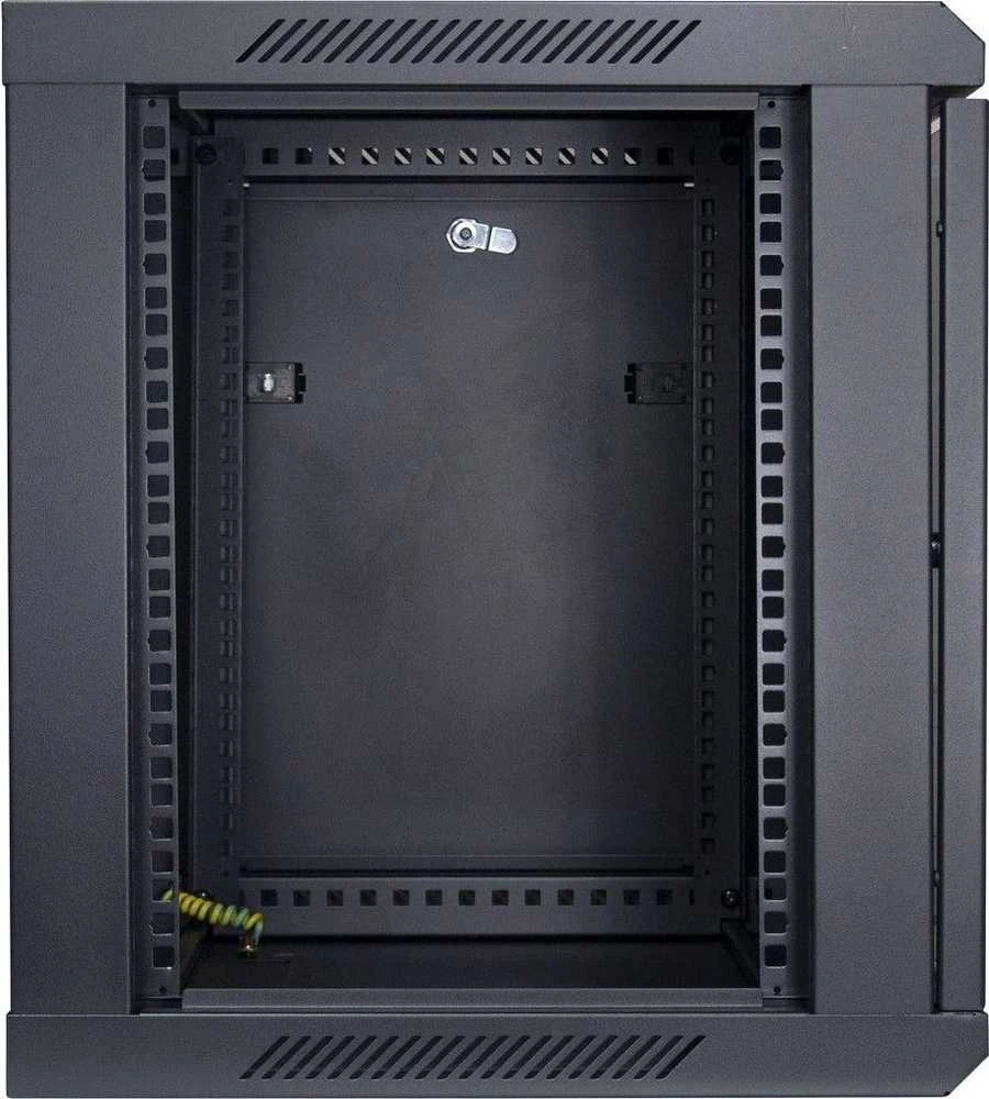 Inter-Tech SMA-6409, Prie sienos montuojamas stovas, 9U, 30 kg, Raktas su raktu, 16,7kg, Juoda