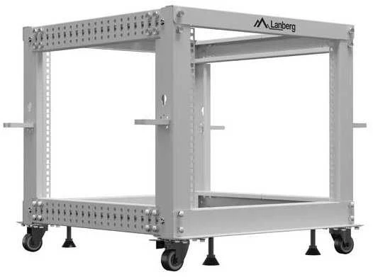 LANBERG OPEN RACK 19" 9U 600X600-1100 ADJUSTABLE Pilkas