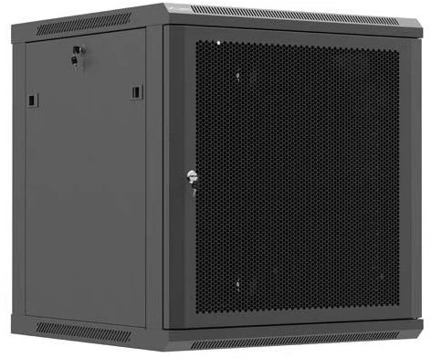 Lanberg WF01-6612-23B rack spintelė 12U prie sienos montuojama lentyna Juodas