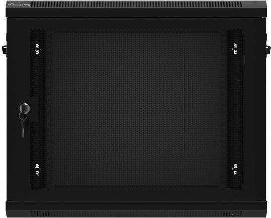 Lanberg pakabinama spintelė 19" 9U 600X450 juoda perforuotos durys