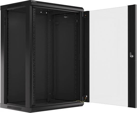 LANBERG WF01-6418-10B sieninis stovas 19 colių išmontuojamas plokščias paketas 18U/600x450mm juodas