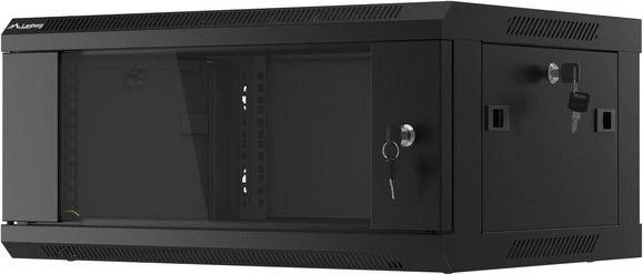 LANBERG WF01-6404-10B sieninis stovas 19 colių išmontuojamas plokščias paketas 4U/600x450mm juodas