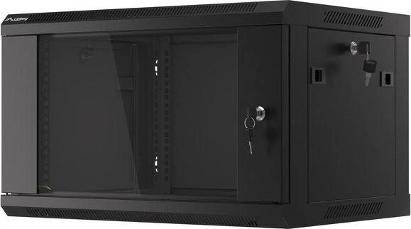 LANBERG WF01-6406-10B sieninis stovas 19 colių išmontuojamas plokščias paketas 6U/600x450mm juodas