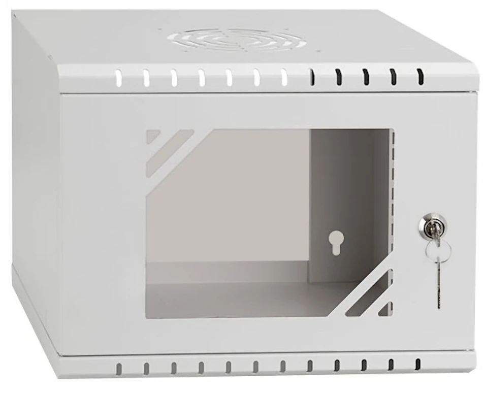 Spinta Lexi-NET LEXI-Net 10'' szafka ścienna Basic 4U 320x300, szklane drzwi, bez tyłu, spawany, pilka